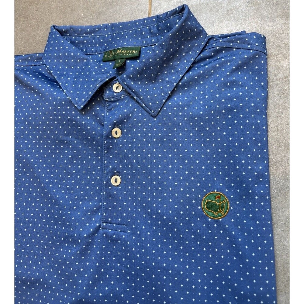 Masters Berckmans Place Polo Shirt Mens Large Blue 1934 AGNC Golf
